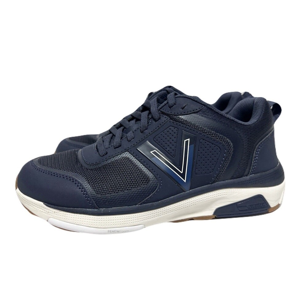 NEW Vionic Walk Strider Womens Size 8.5 Wide Fit Navy Comfort Oxford Sneakers - Picture 3 of 8